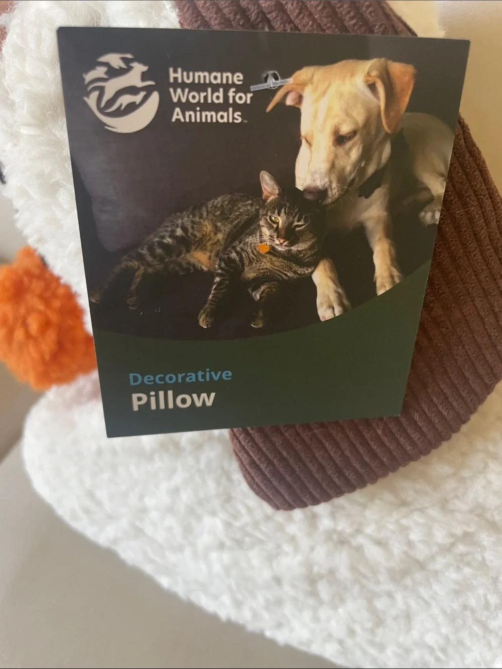 Dachshund ghost Humane World for Animals Decorative Pillow